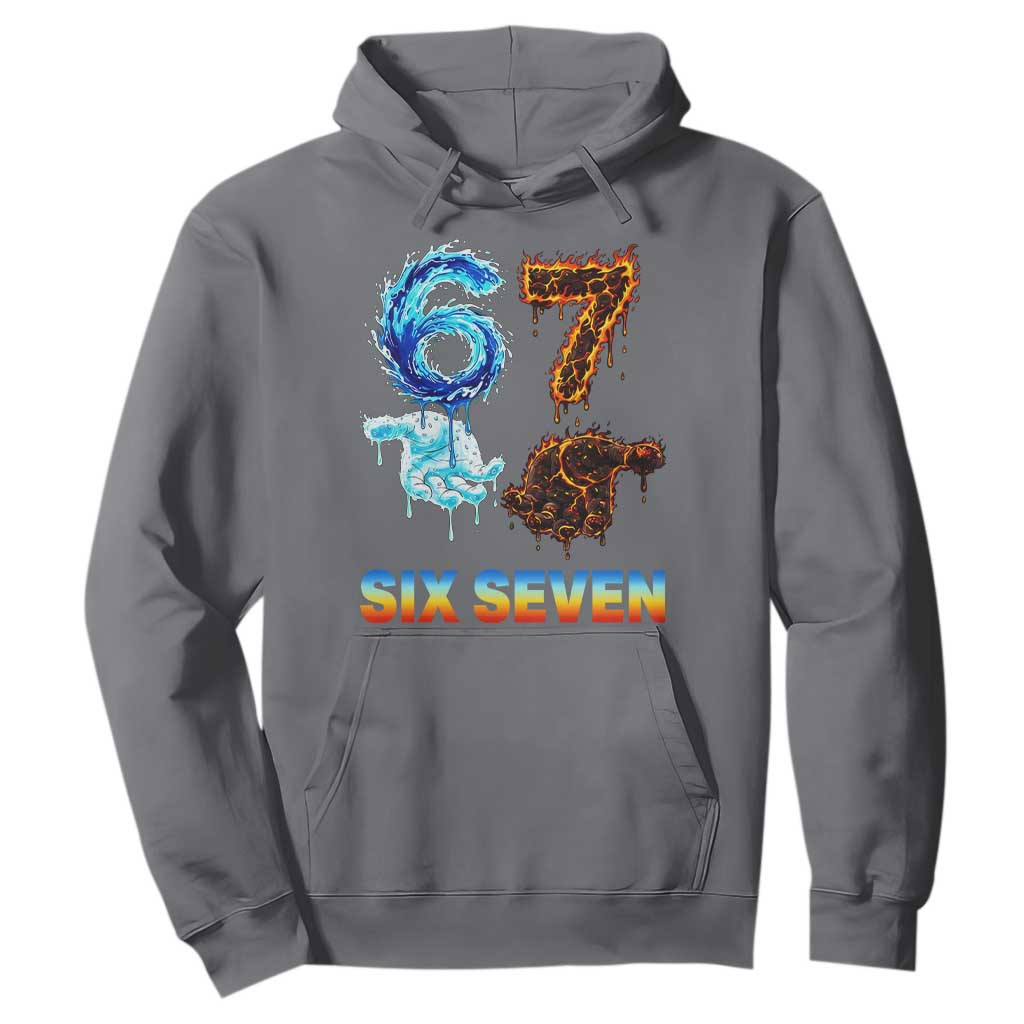 Water Fire Element Six Seven Hoodie Trendy Meme Gift TS12 Charcoal Print Your Wear