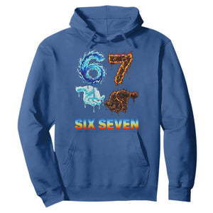 Water Fire Element Six Seven Hoodie Trendy Meme Gift TS12 Royal Blue Print Your Wear