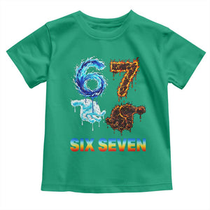 Water Fire Element Six Seven Toddler T Shirt Trendy Meme Gift TS12 Irish Green Print Your Wear