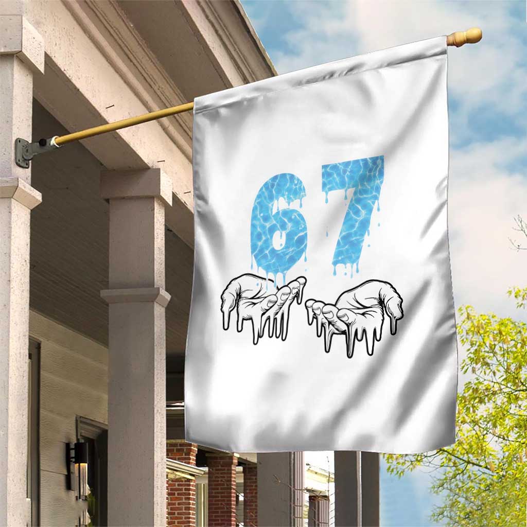 Ocean Water Wave Effect Printed Garden Flag Six Seven Meme TS12 Print Your Wear