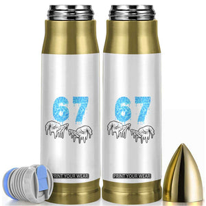 Ocean Water Wave Effect Printed Bullet Tumbler Six Seven Meme TS12 White Print Your Wear