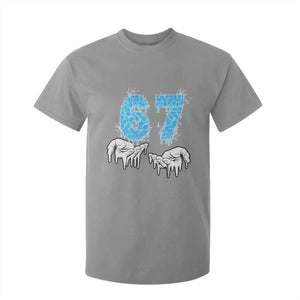 Ocean Water Wave Effect Printed T Shirt For Kid Six Seven Meme TS12 Sport Gray Print Your Wear