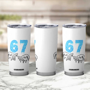 Ocean Water Wave Effect Printed Tumbler Cup Six Seven Meme TS12 Print Your Wear