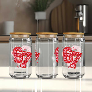 Glitch Swirl Effect Printed Six Seven Meme Glass Can Valentines Day Gift TS12 Print Your Wear