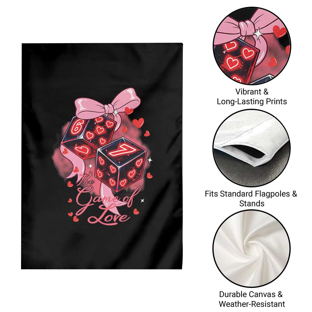 Funny The Game Of Love Six Seven Dice Meme Garden Flag TS12 Print Your Wear