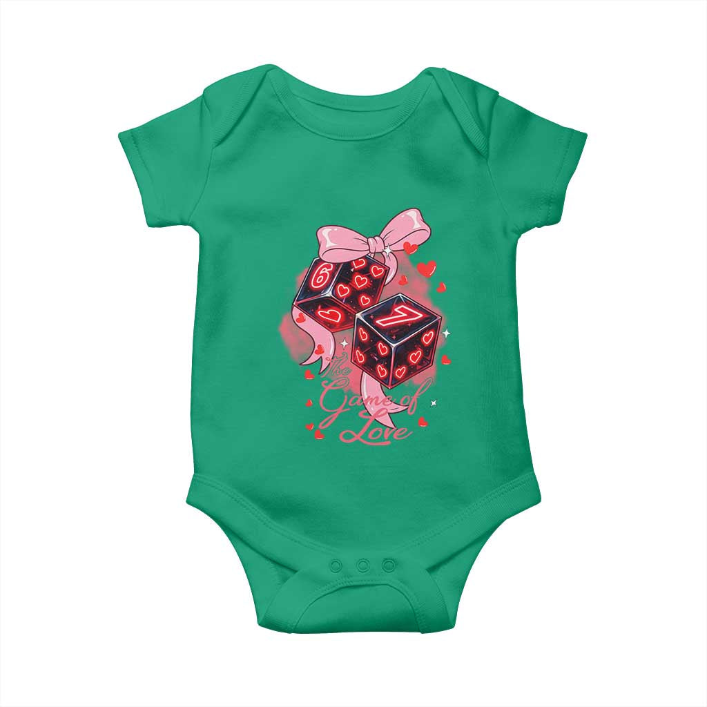 Funny The Game Of Love Six Seven Dice Meme Baby Onesie TS12 Irish Green Print Your Wear