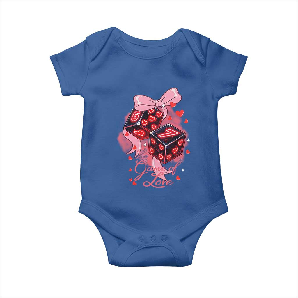 Funny The Game Of Love Six Seven Dice Meme Baby Onesie TS12 Royal Blue Print Your Wear
