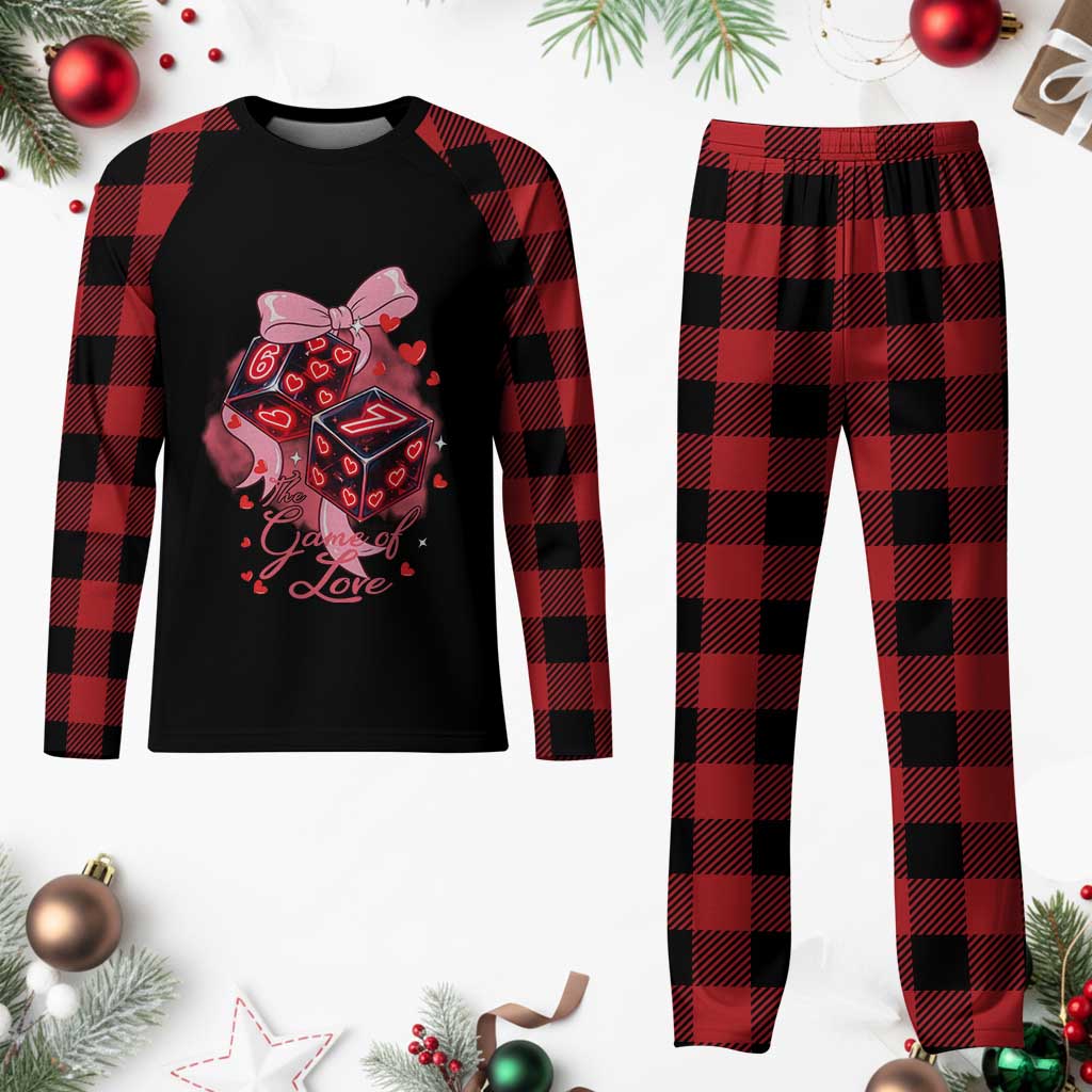 Funny The Game Of Love Six Seven Dice Meme Plaid Pajama Set TS12 Buffalo Plaid Print Your Wear