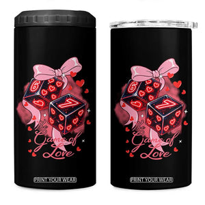 Funny The Game Of Love Six Seven Dice Meme 4 in 1 Can Cooler Tumbler TS12 One Size: 16 oz Black Print Your Wear