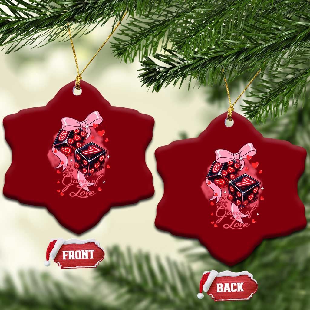Funny The Game Of Love Six Seven Dice Meme Ceramic Ornament TS12 Print Your Wear