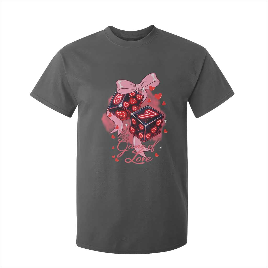 Funny The Game Of Love Six Seven Dice Meme T Shirt For Kid TS12 Dark Heather Print Your Wear