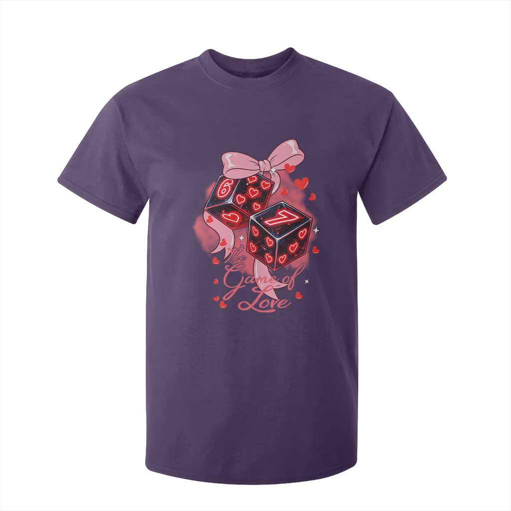 Funny The Game Of Love Six Seven Dice Meme T Shirt For Kid TS12 Purple Print Your Wear