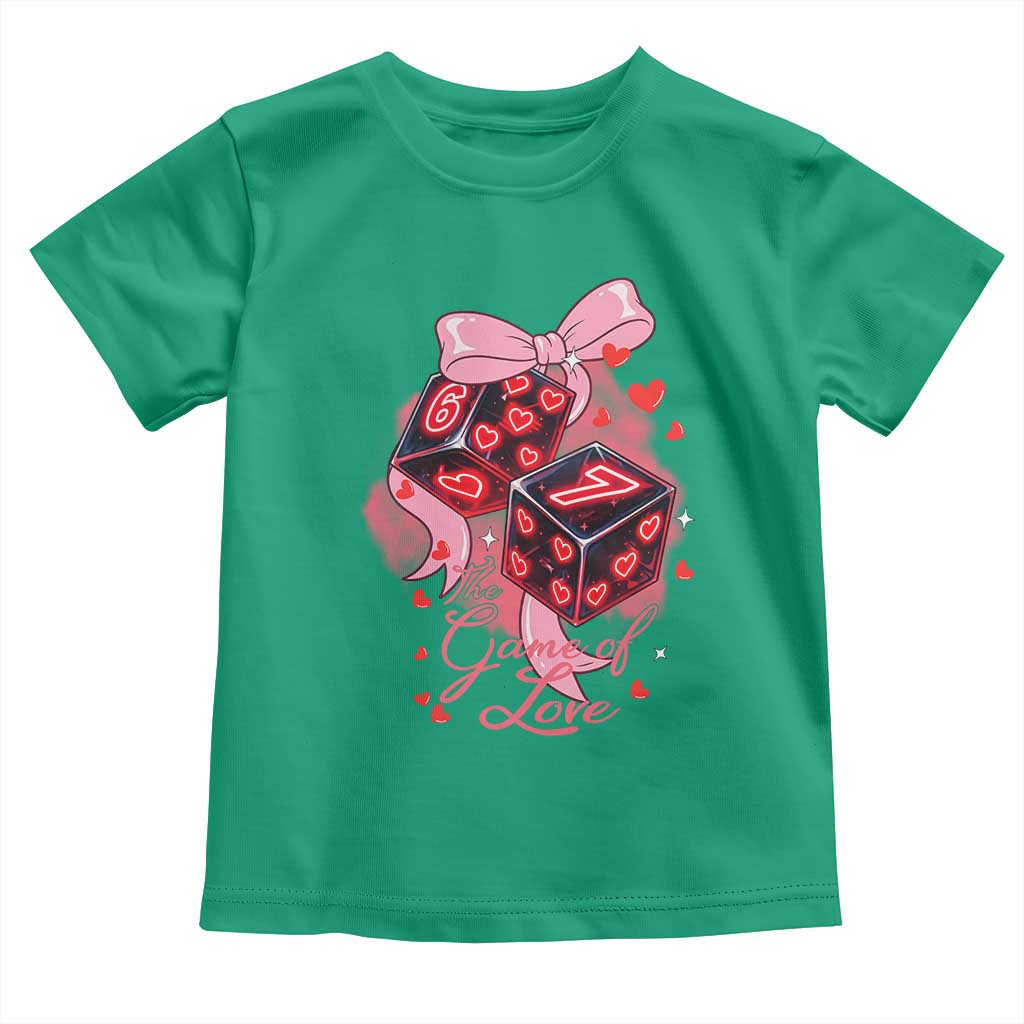 Funny The Game Of Love Six Seven Dice Meme Toddler T Shirt TS12 Irish Green Print Your Wear