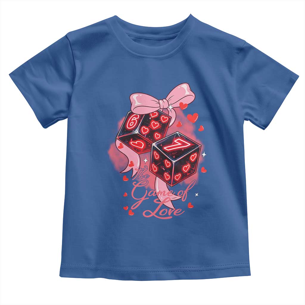 Funny The Game Of Love Six Seven Dice Meme Toddler T Shirt TS12 Royal Blue Print Your Wear