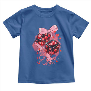 Funny The Game Of Love Six Seven Dice Meme Toddler T Shirt TS12 Royal Blue Print Your Wear