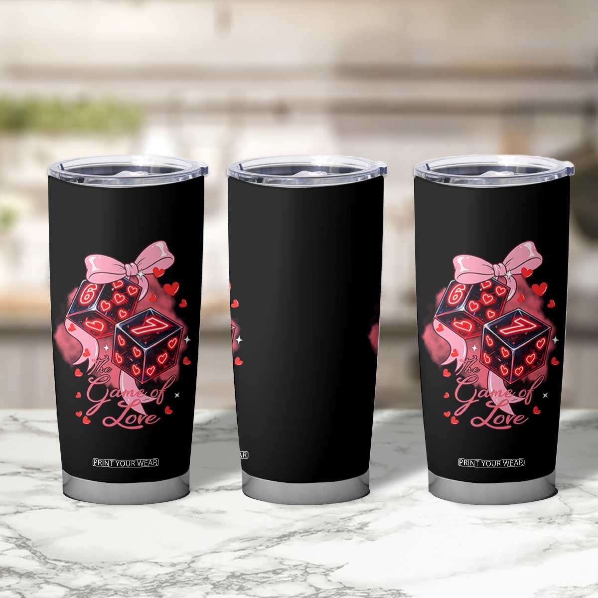 Funny The Game Of Love Six Seven Dice Meme Tumbler Cup TS12 Print Your Wear