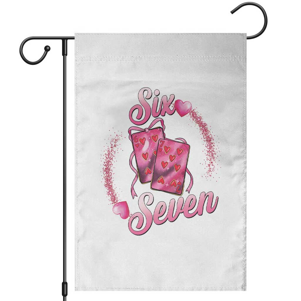 Playing Cards 67 Of Hearts Garden Flag Six Seven Valentine Meme TS12 White Print Your Wear
