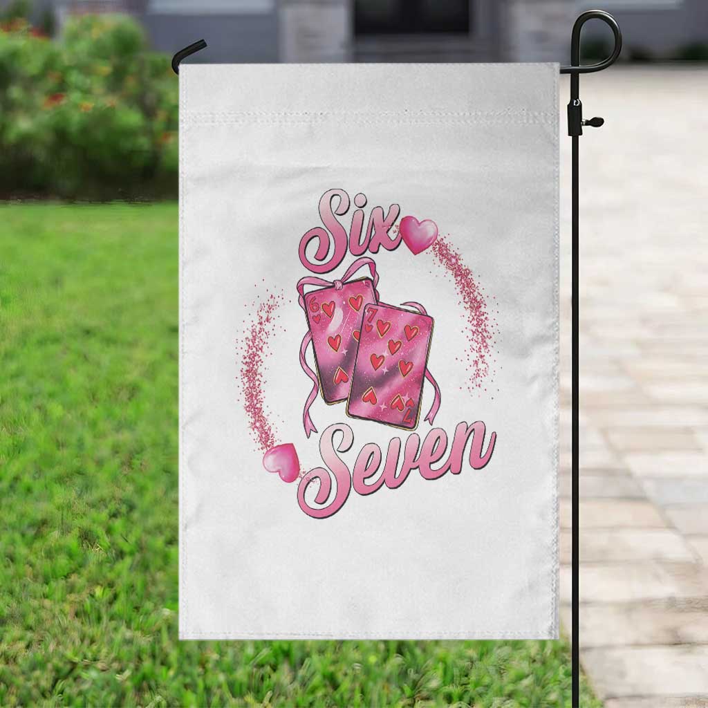 Playing Cards 67 Of Hearts Garden Flag Six Seven Valentine Meme TS12 Print Your Wear