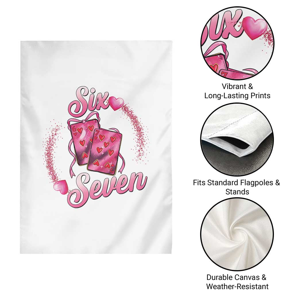 Playing Cards 67 Of Hearts Garden Flag Six Seven Valentine Meme TS12 Print Your Wear