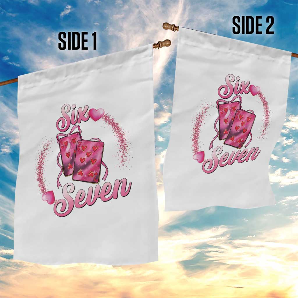 Playing Cards 67 Of Hearts Garden Flag Six Seven Valentine Meme TS12 Print Your Wear