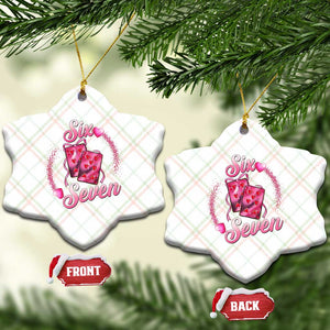 Playing Cards 67 Of Hearts Ceramic Ornament Six Seven Valentine Meme TS12 Print Your Wear