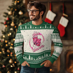 Playing Cards 67 Of Hearts Ugly Christmas Sweater Six Seven Valentine Meme TS12 Beige Green Print Your Wear
