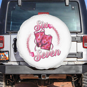 Playing Cards 67 Of Hearts Spare Tire Cover Six Seven Valentine Meme TS12 No hole White Print Your Wear