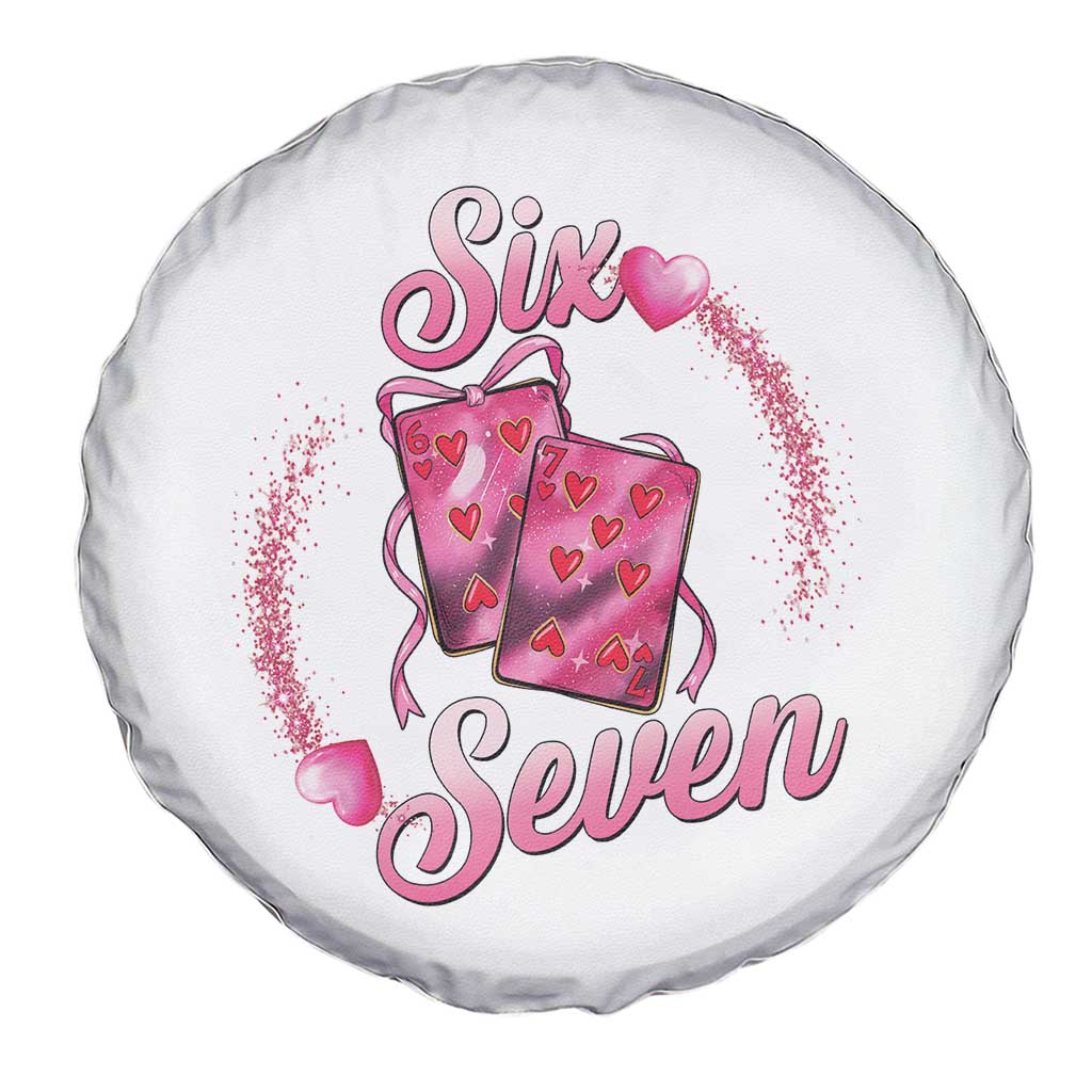Playing Cards 67 Of Hearts Spare Tire Cover Six Seven Valentine Meme TS12 Print Your Wear