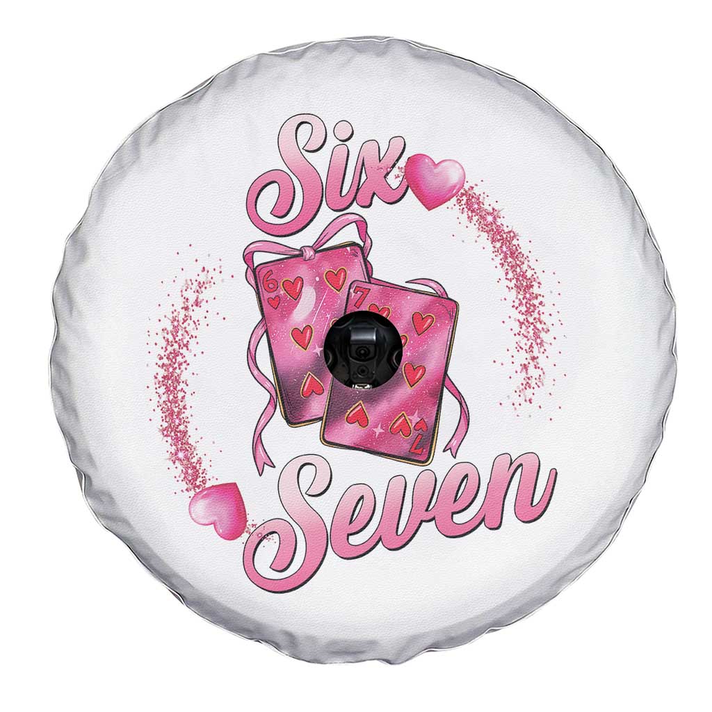 Playing Cards 67 Of Hearts Spare Tire Cover Six Seven Valentine Meme TS12 Print Your Wear