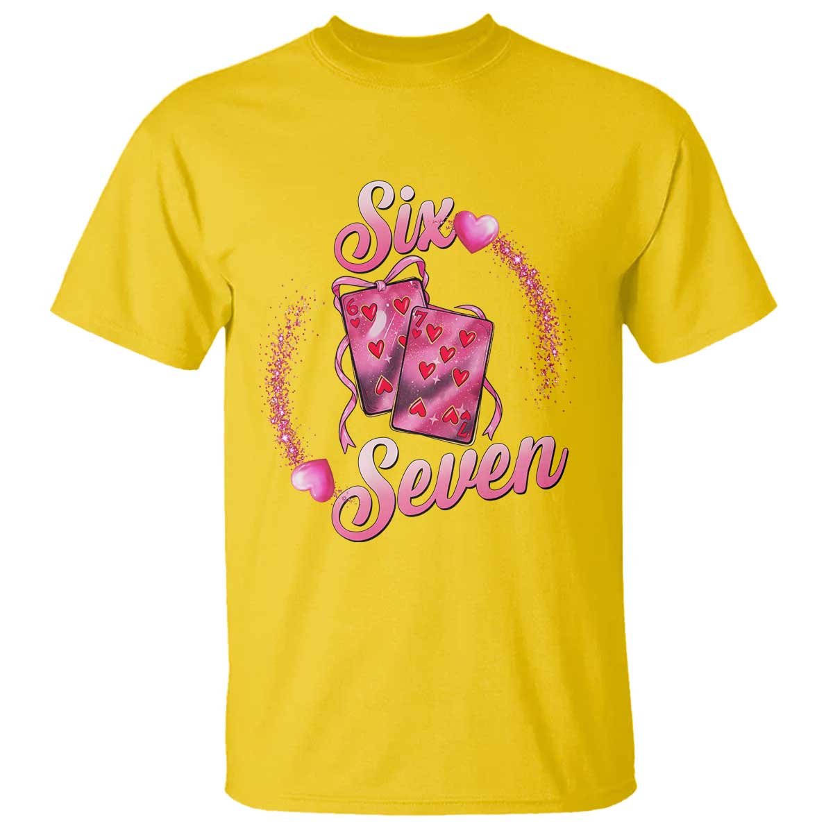 Playing Cards 67 Of Hearts T Shirt Six Seven Valentine Meme TS12 Daisy Print Your Wear