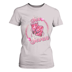Playing Cards 67 Of Hearts T Shirt For Women Six Seven Valentine Meme TS12 Ice Gray Print Your Wear