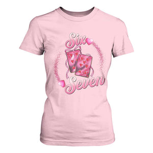 Playing Cards 67 Of Hearts T Shirt For Women Six Seven Valentine Meme TS12 Light Pink Print Your Wear