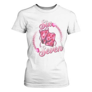 Playing Cards 67 Of Hearts T Shirt For Women Six Seven Valentine Meme TS12 White Print Your Wear