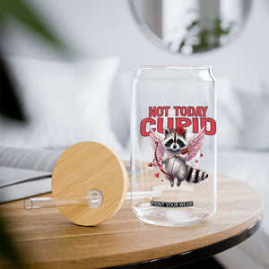 Funny Raccoon Cupid Anti Valentine Glass Can Not Today Cupid TS12 Print Your Wear