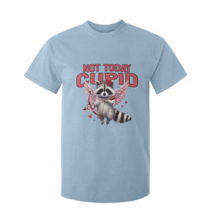 Funny Raccoon Cupid Anti Valentine T Shirt For Kid Not Today Cupid TS12 Light Blue Print Your Wear