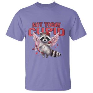 Funny Raccoon Cupid Anti Valentine T Shirt Not Today Cupid TS12 Violet Print Your Wear