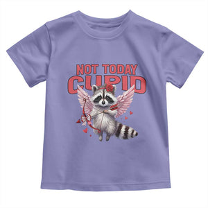 Funny Raccoon Cupid Anti Valentine Toddler T Shirt Not Today Cupid TS12 Violet Print Your Wear