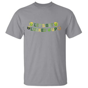 Lets Get Lucked Up T Shirt St Patricks Day Drinking TS12 Sport Gray Print Your Wear