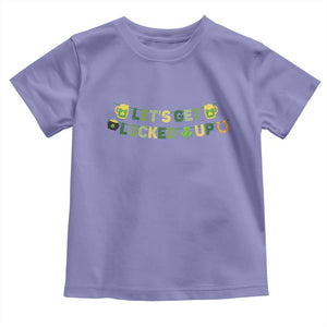Lets Get Lucked Up Toddler T Shirt St Patricks Day Drinking TS12 Violet Print Your Wear