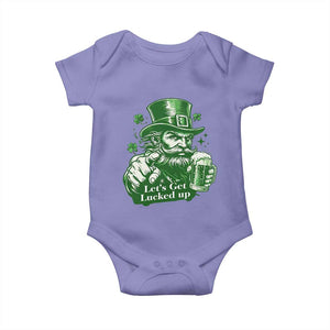 Lets Get Lucked Up Baby Onesie St Patricks Day Party Humor TS12 Violet Print Your Wear