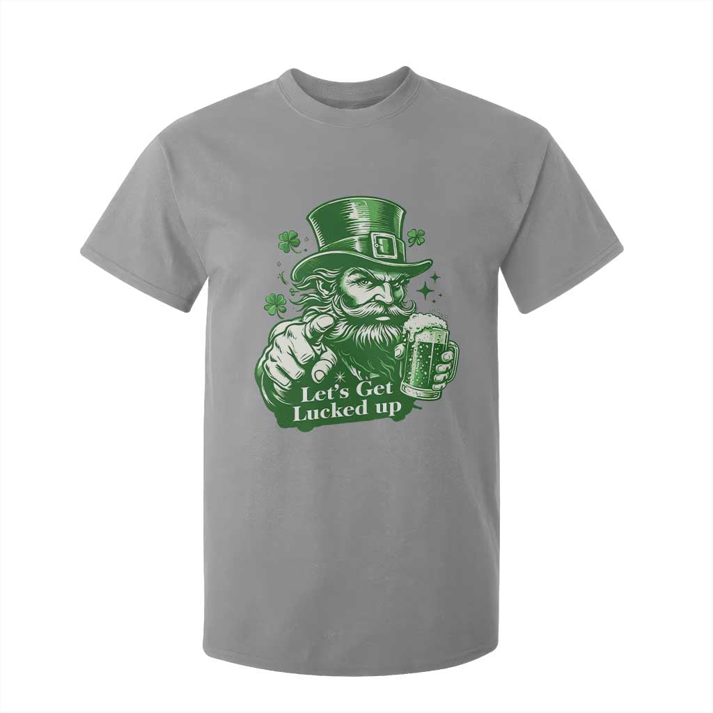 Lets Get Lucked Up T Shirt For Kid St Patricks Day Party Humor TS12 Sport Gray Print Your Wear