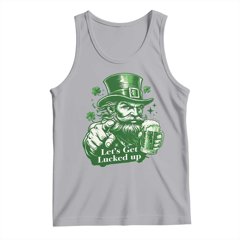 Lets Get Lucked Up Tank Top St Patricks Day Party Humor TS12 Athletic Heather Print Your Wear