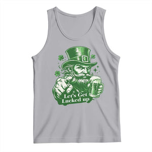 Lets Get Lucked Up Tank Top St Patricks Day Party Humor TS12 Athletic Heather Print Your Wear