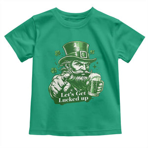 Lets Get Lucked Up Toddler T Shirt St Patricks Day Party Humor TS12 Irish Green Print Your Wear