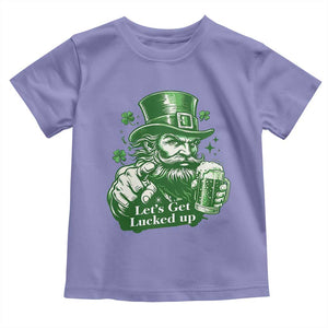 Lets Get Lucked Up Toddler T Shirt St Patricks Day Party Humor TS12 Violet Print Your Wear