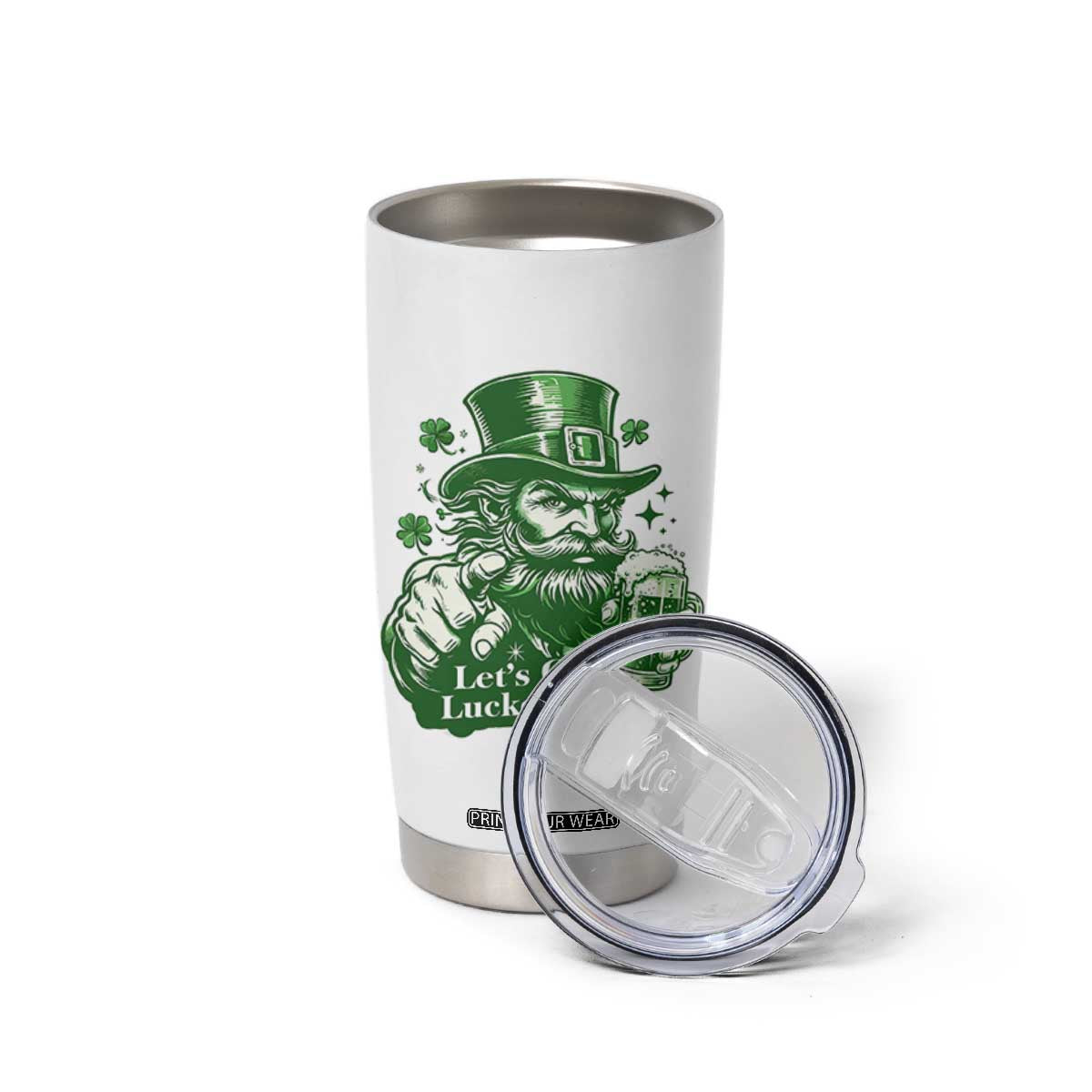 Lets Get Lucked Up Tumbler Cup St Patricks Day Party Humor TS12 Print Your Wear
