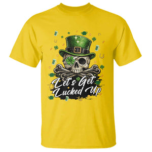 Lets Get Lucked Up T Shirt Lucky Skeleton St Patricks Day TS12 Daisy Print Your Wear