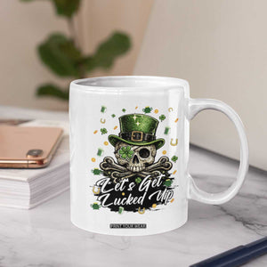 Lets Get Lucked Up Coffee Mug Lucky Skeleton St Patricks Day TS12 Print Your Wear