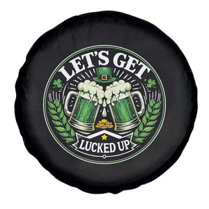 Lets Get Lucked Up Spare Tire Cover Funny Saint Patricks Day Lucky Drinking TS12 Print Your Wear