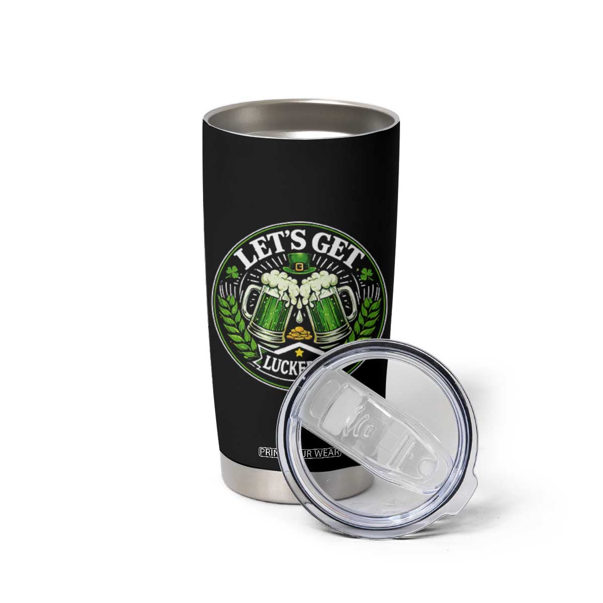 Lets Get Lucked Up Tumbler Cup Funny Saint Patricks Day Lucky Drinking TS12 Print Your Wear
